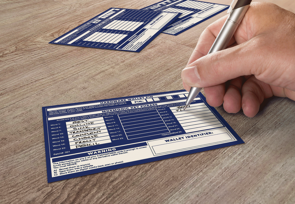 Cryptocurrency safe storage of mnemonic key